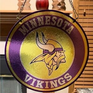 Vikings Sublimated Glass Sun Catcher